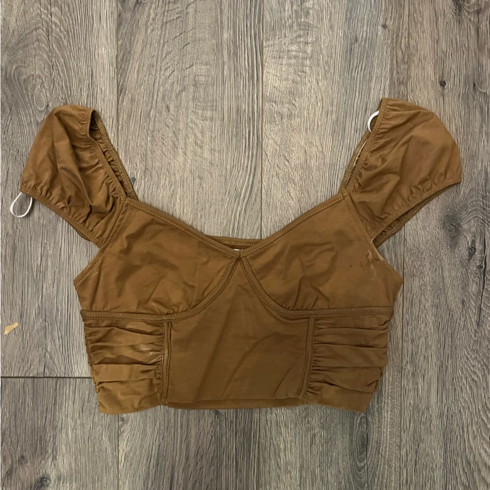Brown tank top